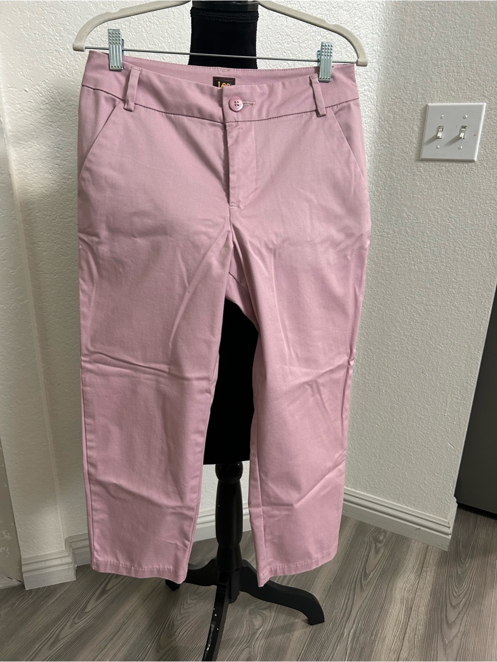 Lee Soft Pink Straight-Leg Pants